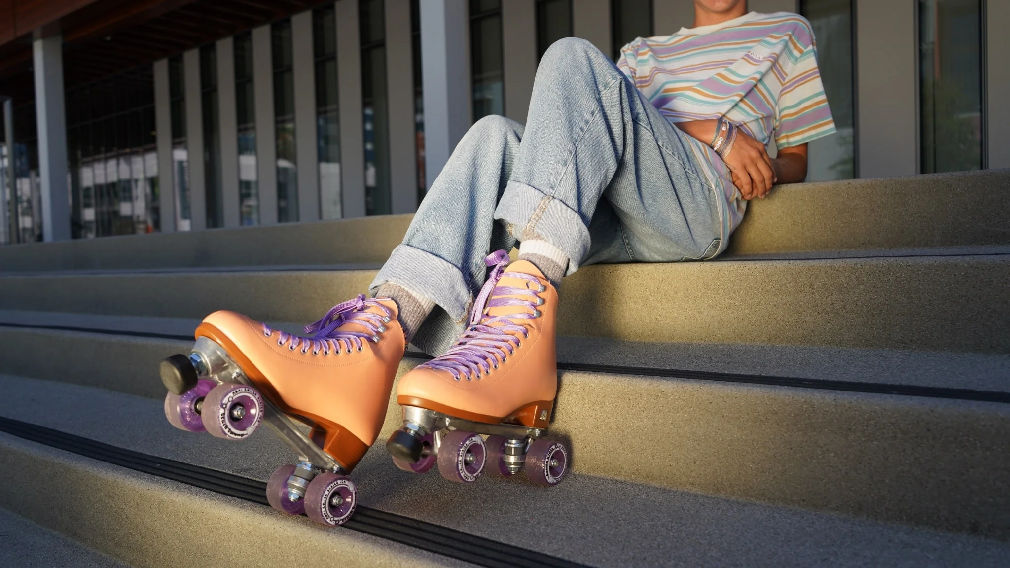 Beach Bunny Roller Skates - Peach Blanket - Image 6