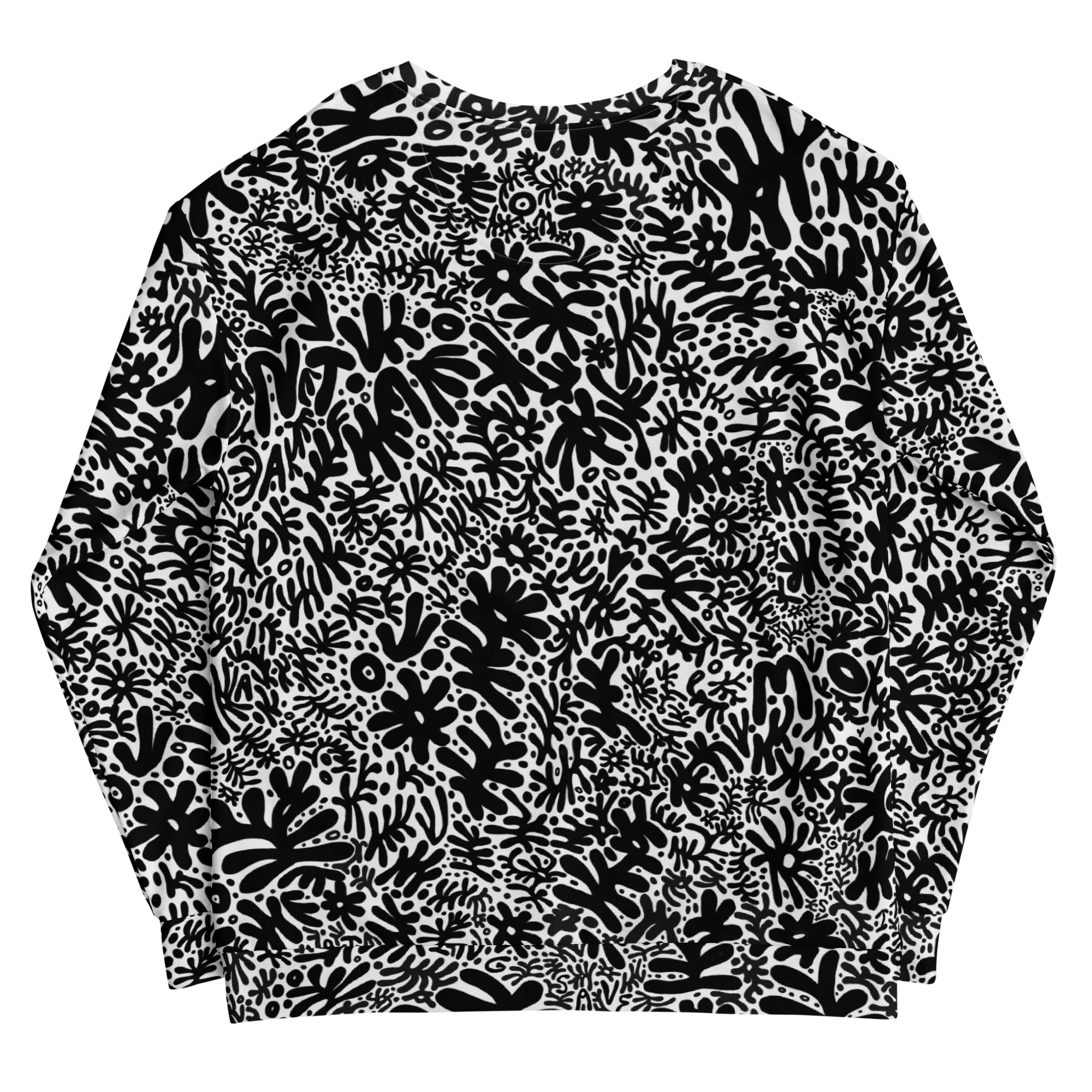 Bent Weird All Over Black & White Sweat