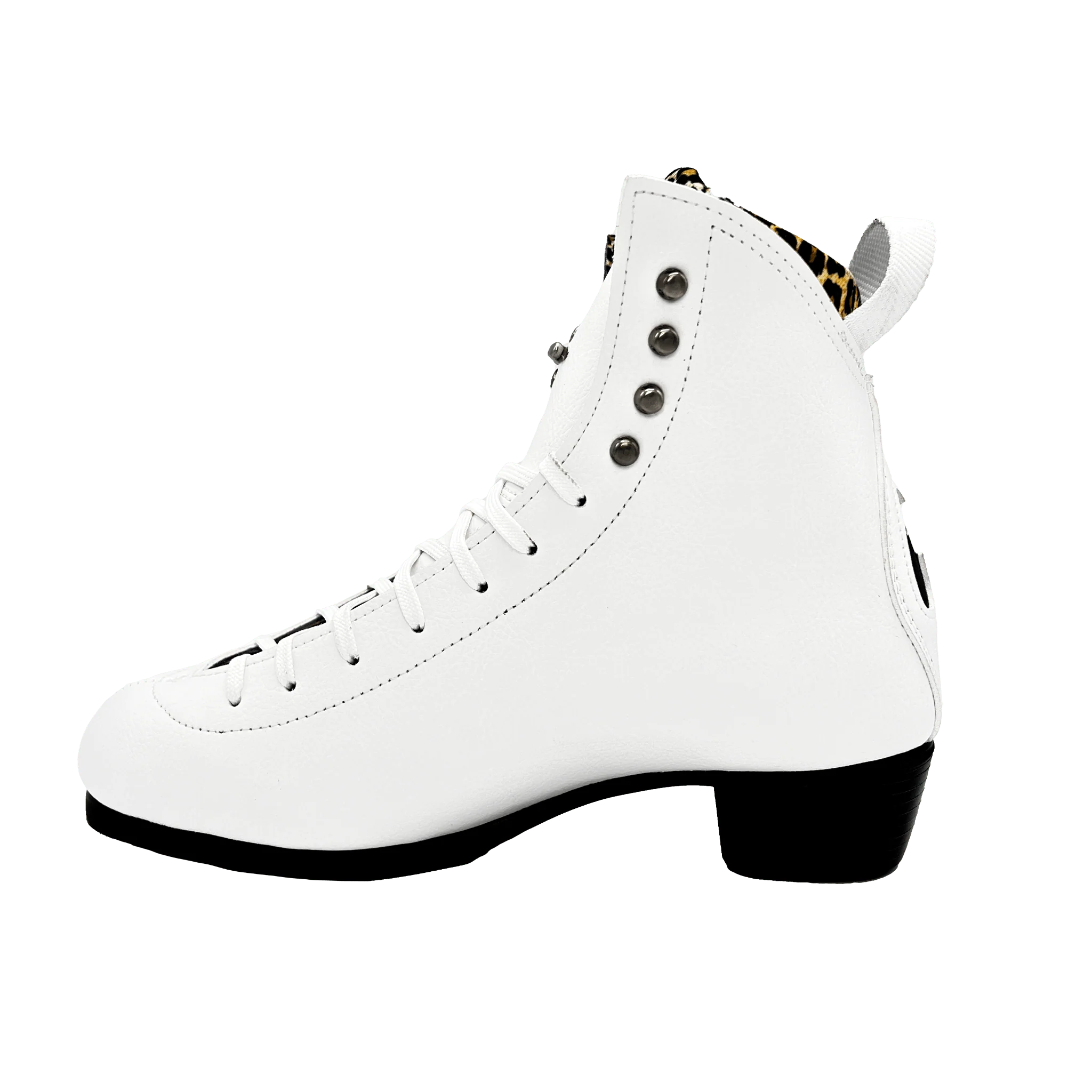 Jack 1 - Vegan White (Boot Only, Leopard Lining) - Image 3