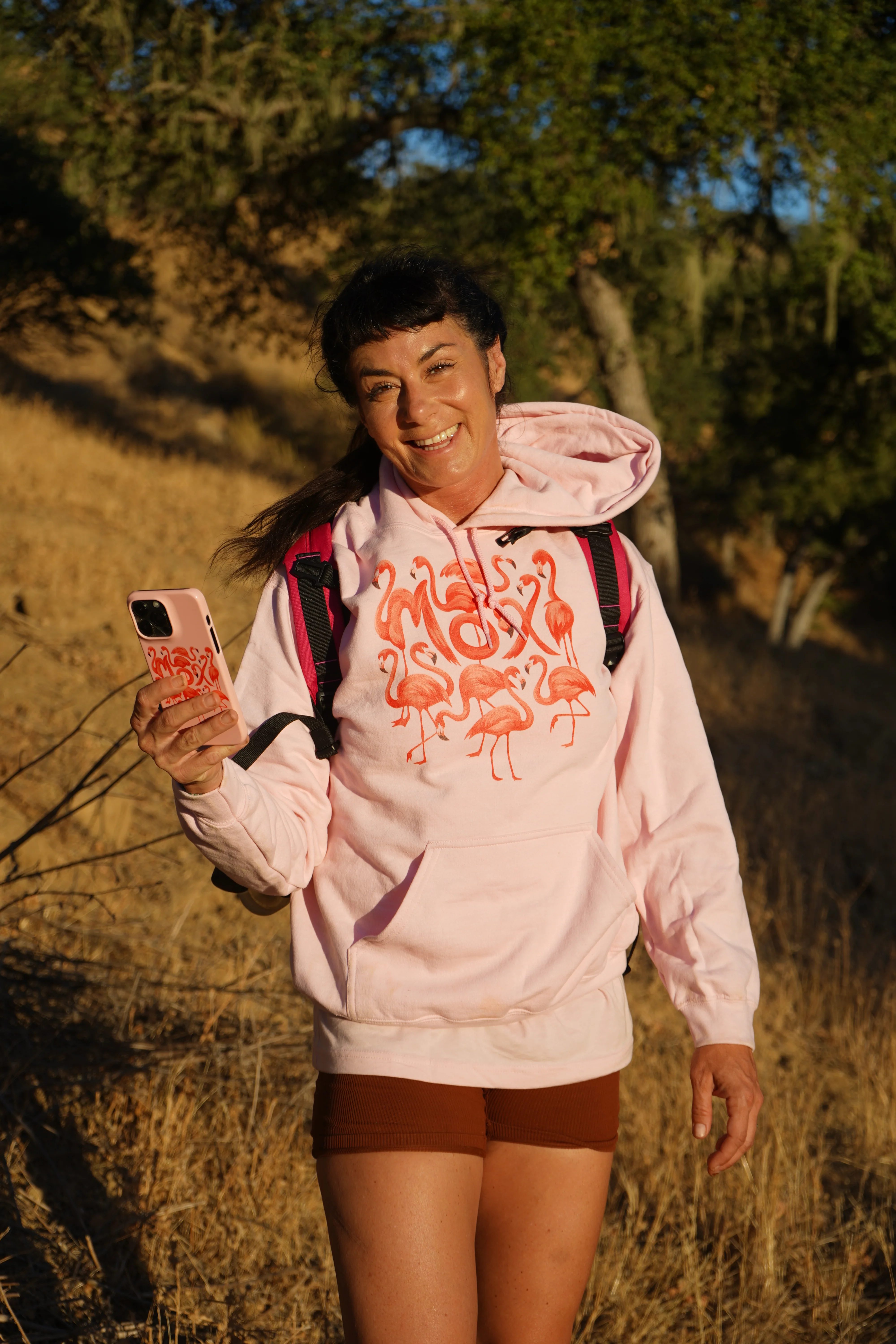 Moxi Flamingo Lightweight Hoodie - Image 3