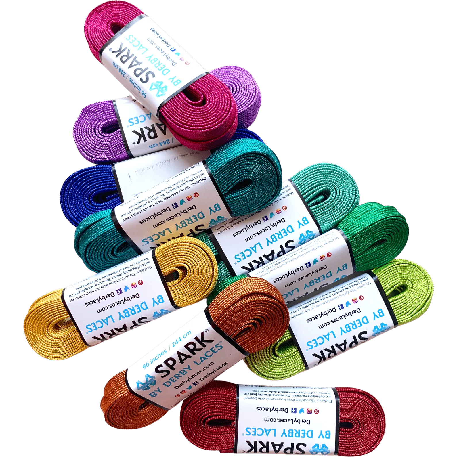 Spark Roller Skate Laces by Derby